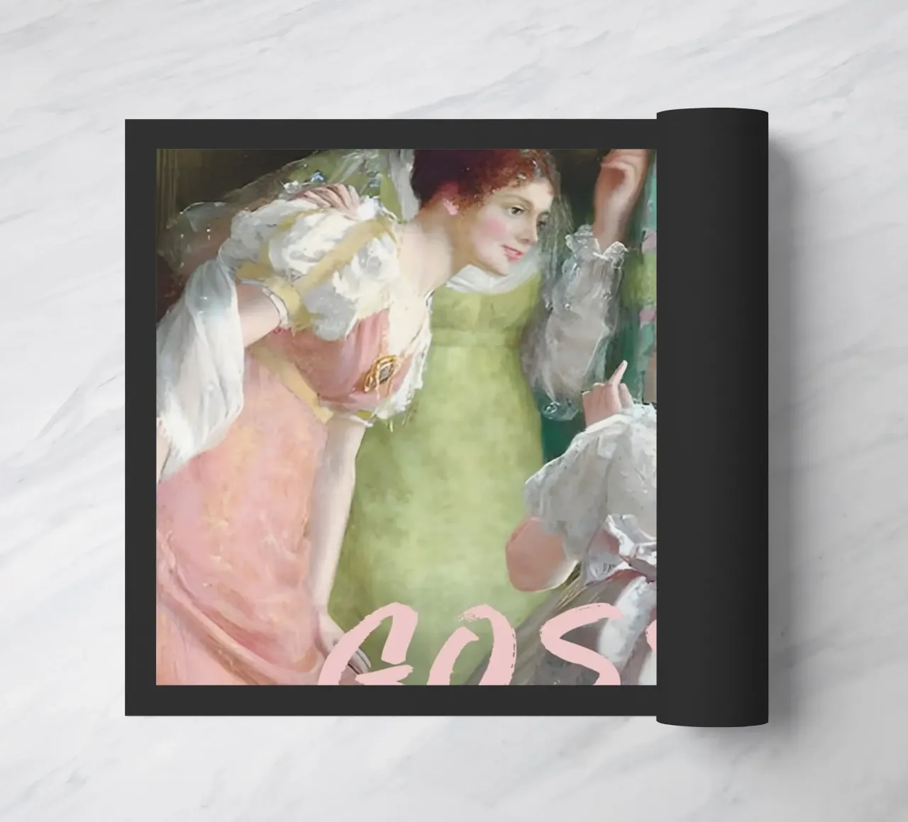 "Gossip Time" - Remix classico, pop art, umoristico, spilla di tendenza zerbino da NorwesClub