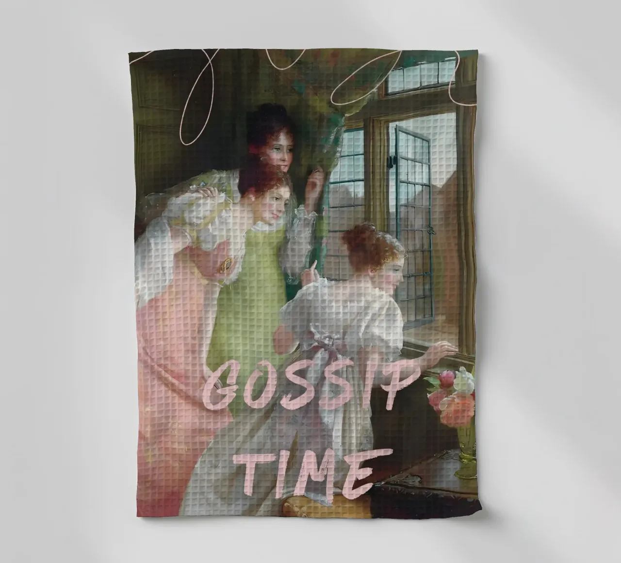 "Gossip Time" - Remix classico, pop art, umoristico, spilla di tendenza canovaccio da cucina da NorwesClub