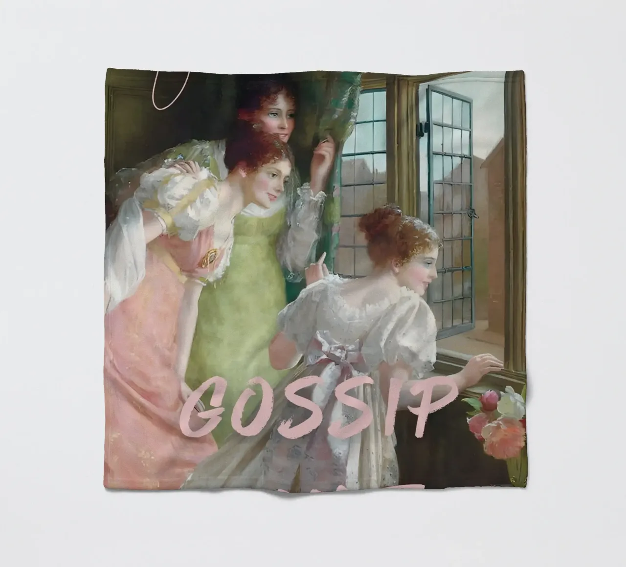 "Gossip Time" - Remix classico, pop art, umoristico, spilla di tendenza coperta in pile da NorwesClub