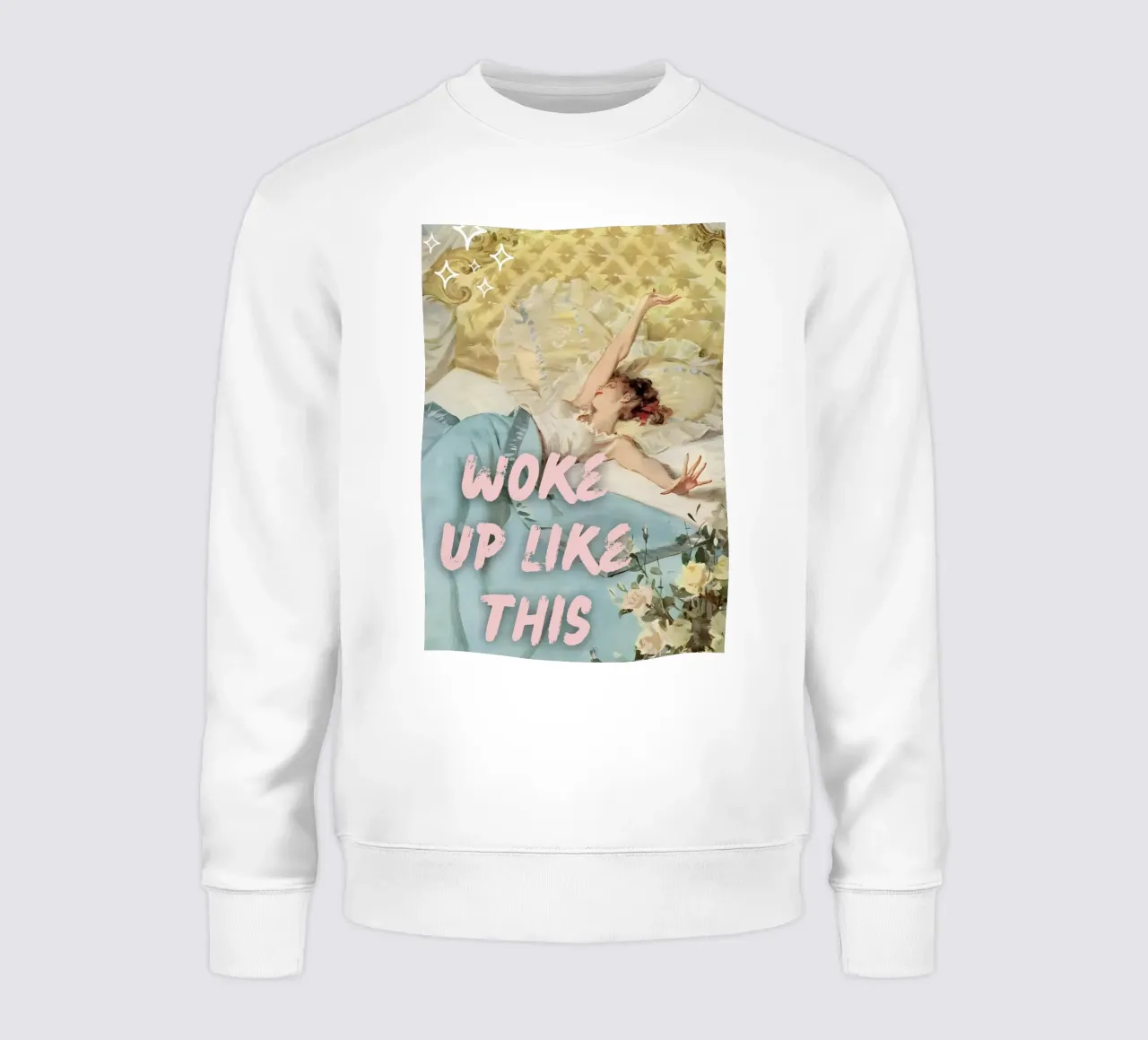 "Woke Up Like This" - Pop Art, Remix classico, Glamour, Trend felpa da NorwesClub