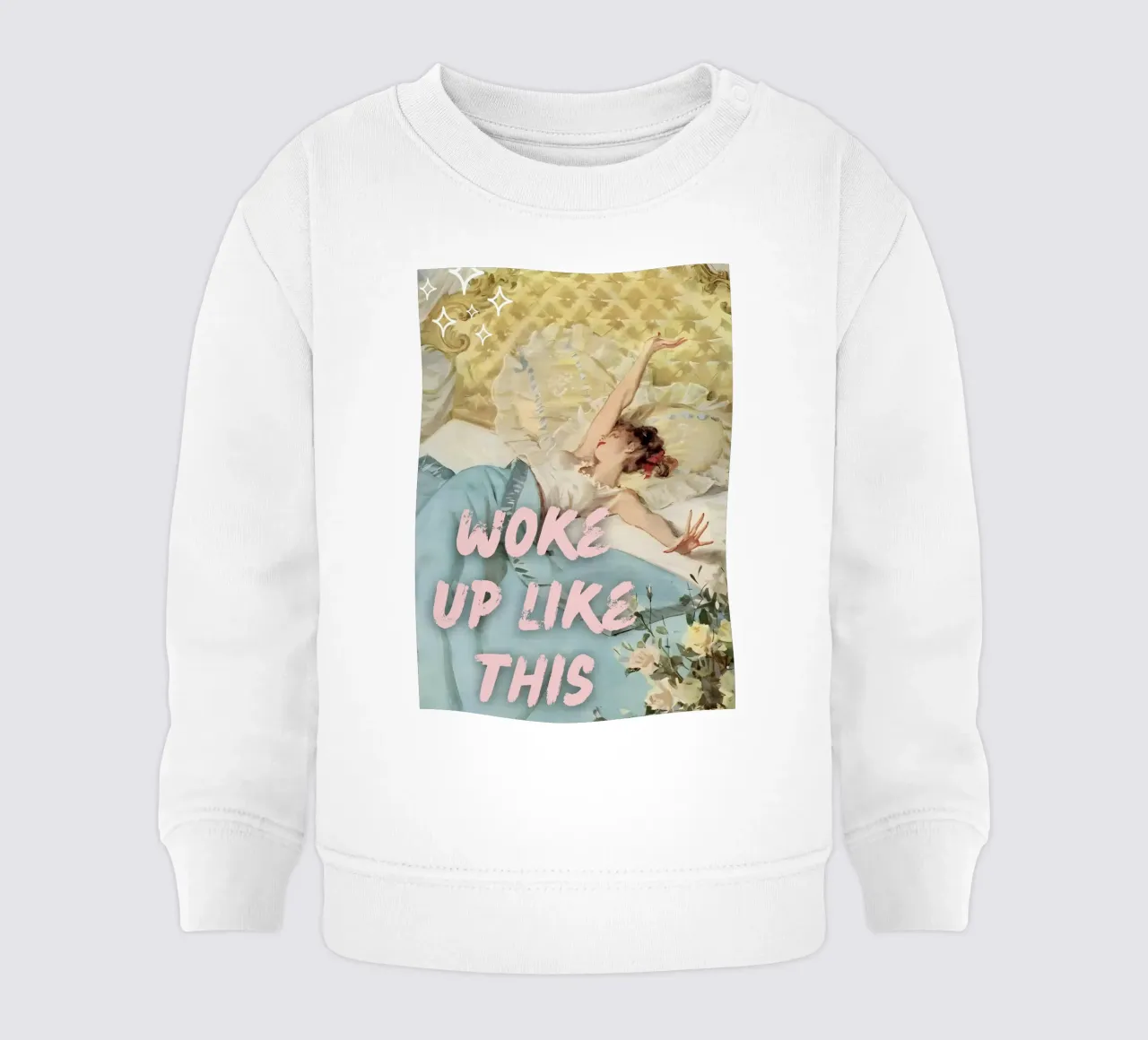"Woke Up Like This" - Pop Art, Remix classico, Glamour, Trend felpa neonato da NorwesClub
