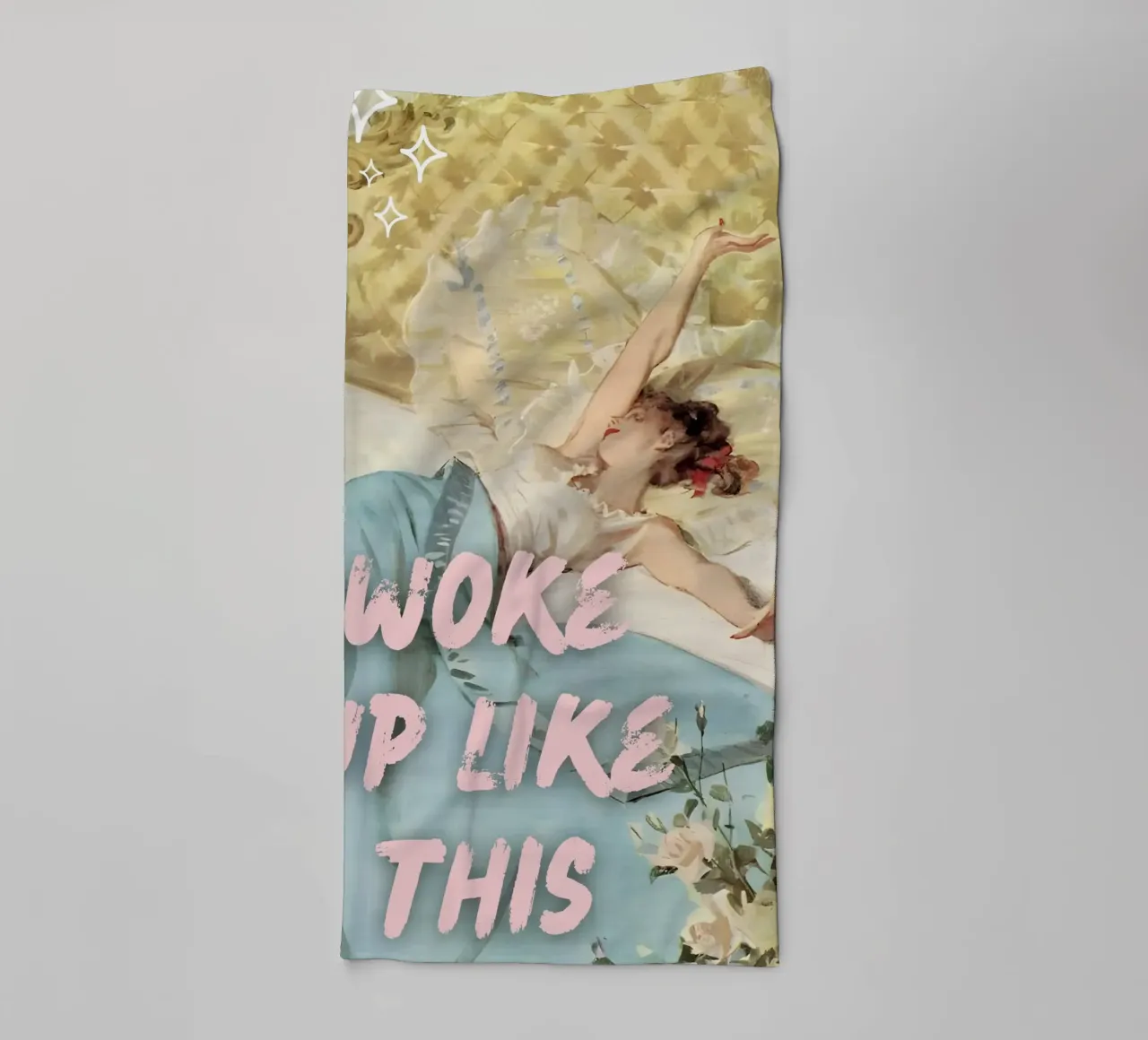 "Woke Up Like This" - Pop Art, Remix classico, Glamour, Trend asciugamano da bagno da NorwesClub
