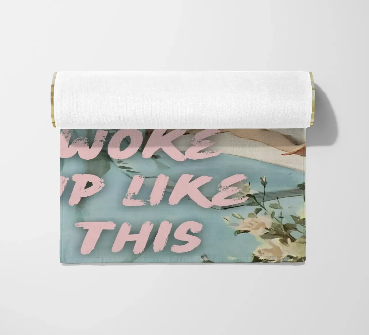 "Woke Up Like This" - Pop Art, Remix classico, Glamour, Trend telo mare da NorwesClub