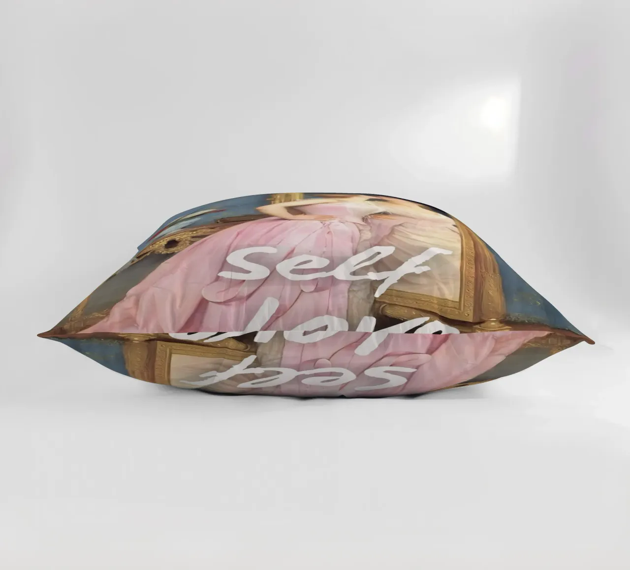 "Riflessione sull'amore di sé" - Remix classico, arte pop, empowerment cuscino da NorwesClub