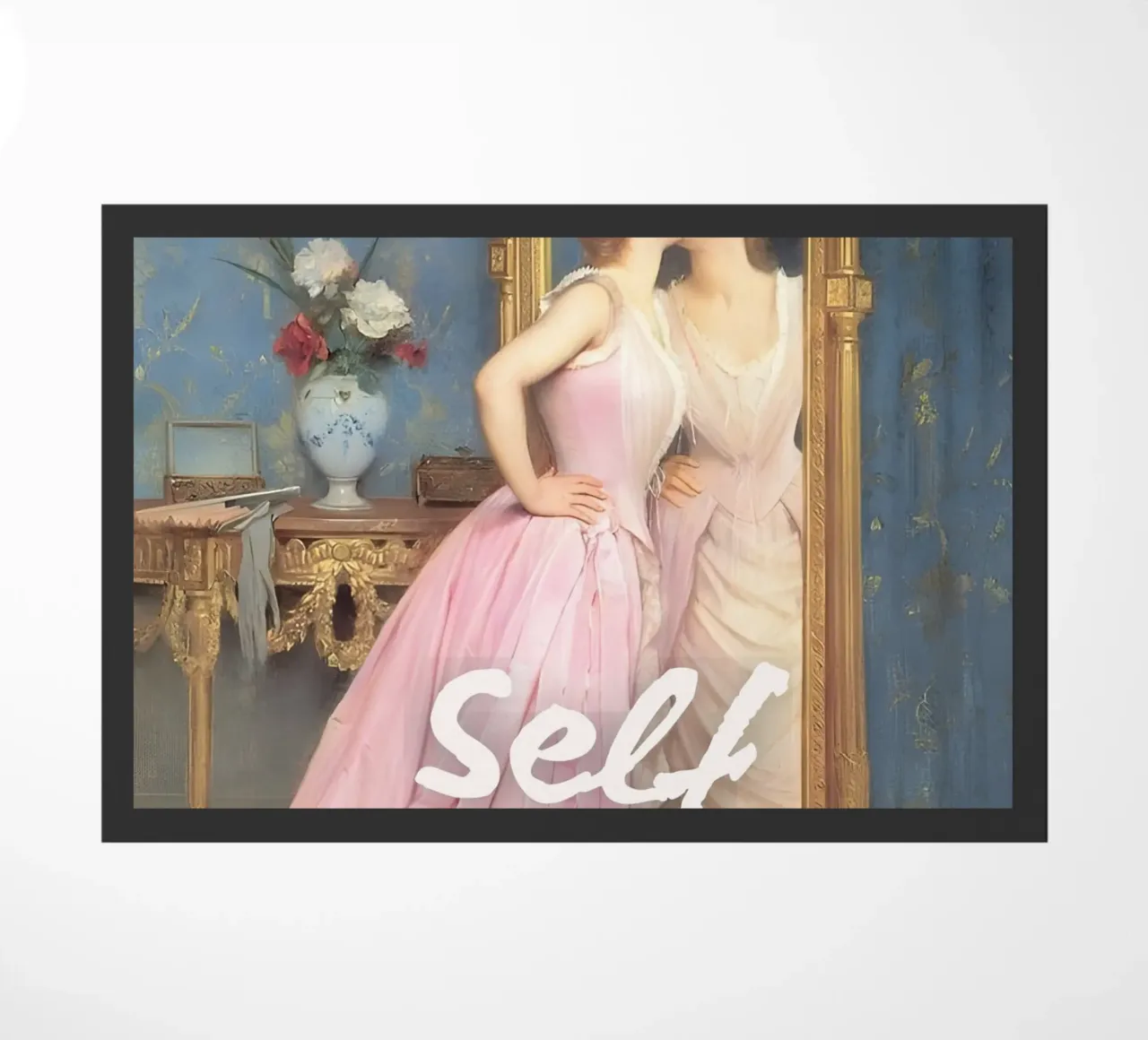 "Riflessione sull'amore di sé" - Remix classico, arte pop, empowerment zerbino da NorwesClub