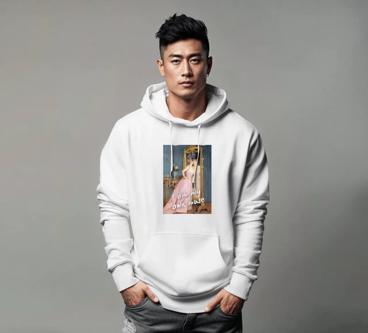 "My Own Muse" - Remix classico, Pop Art, Empowerment, Feminin felpa con cappuccio da NorwesClub