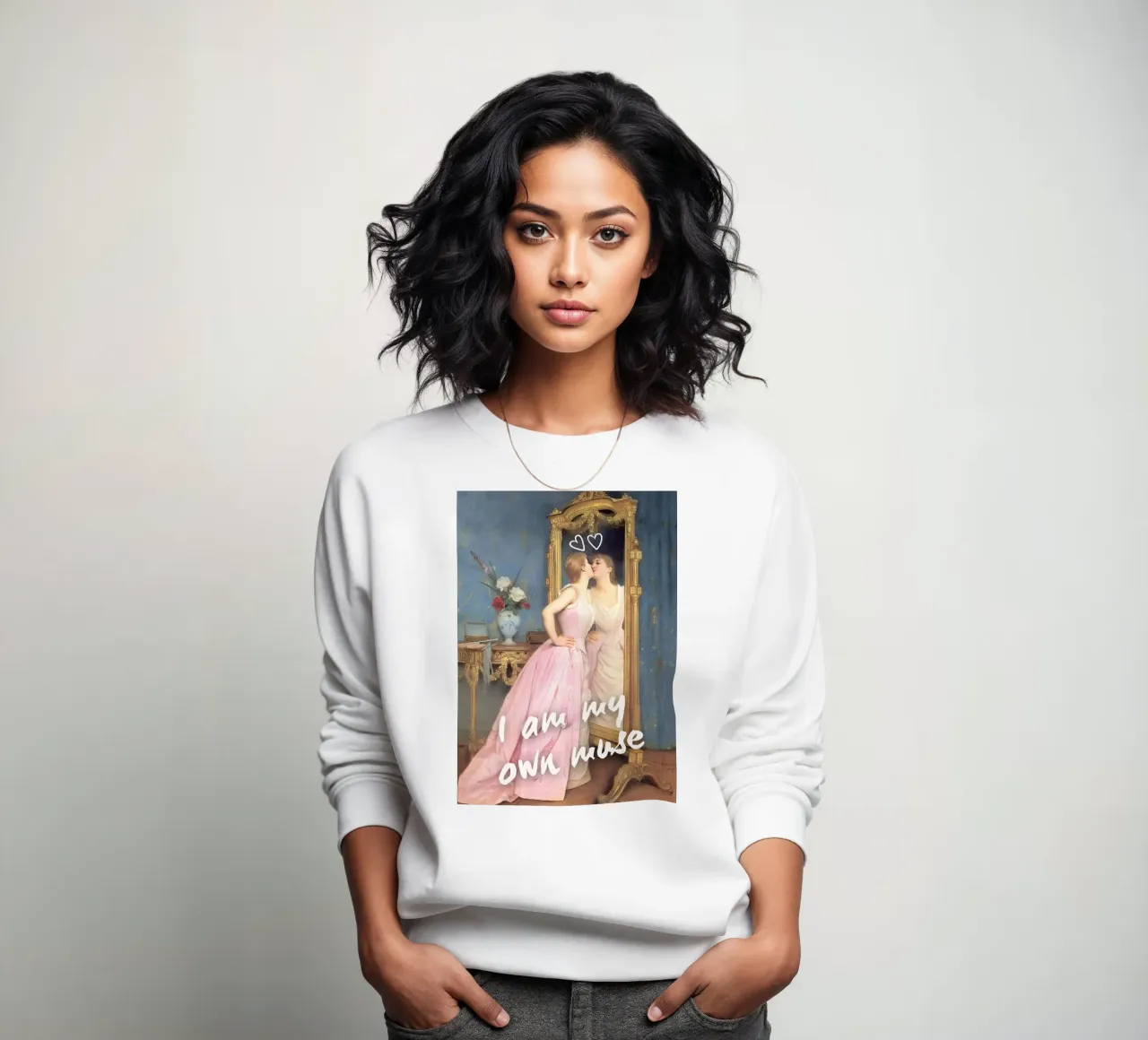 "My Own Muse" - Remix classico, Pop Art, Empowerment, Feminin felpa da NorwesClub