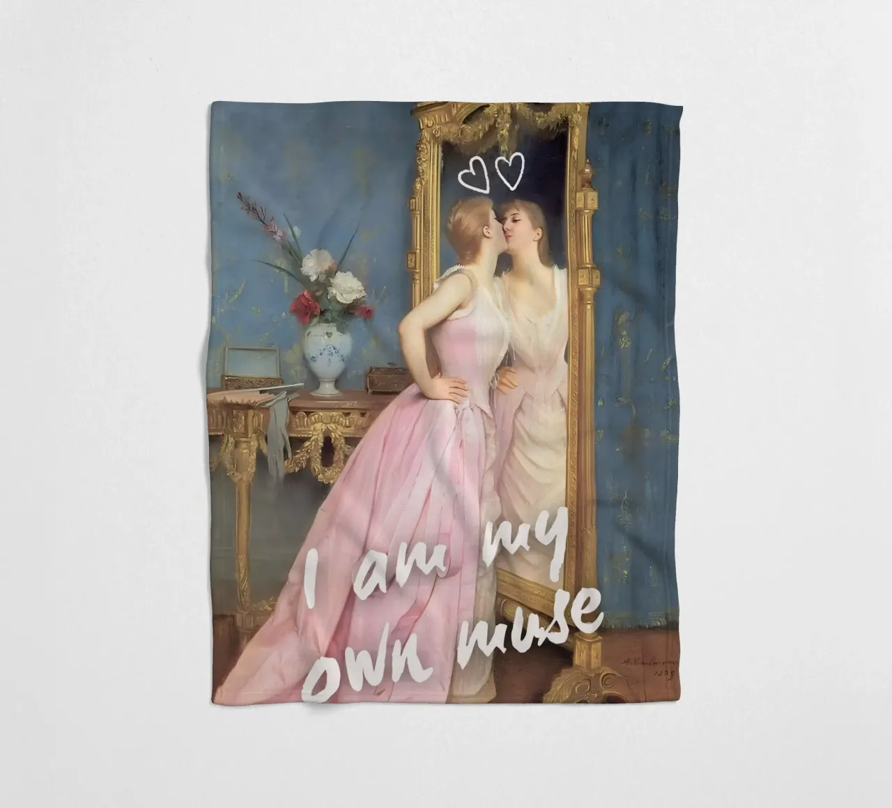 "My Own Muse" - Remix classico, Pop Art, Empowerment, Feminin coperta in pile da NorwesClub