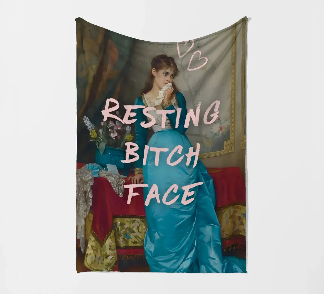 "Faccia da stronza a riposo" - Pop Art, Remix classico, Umoristico, Tre coperta in pile da NorwesClub