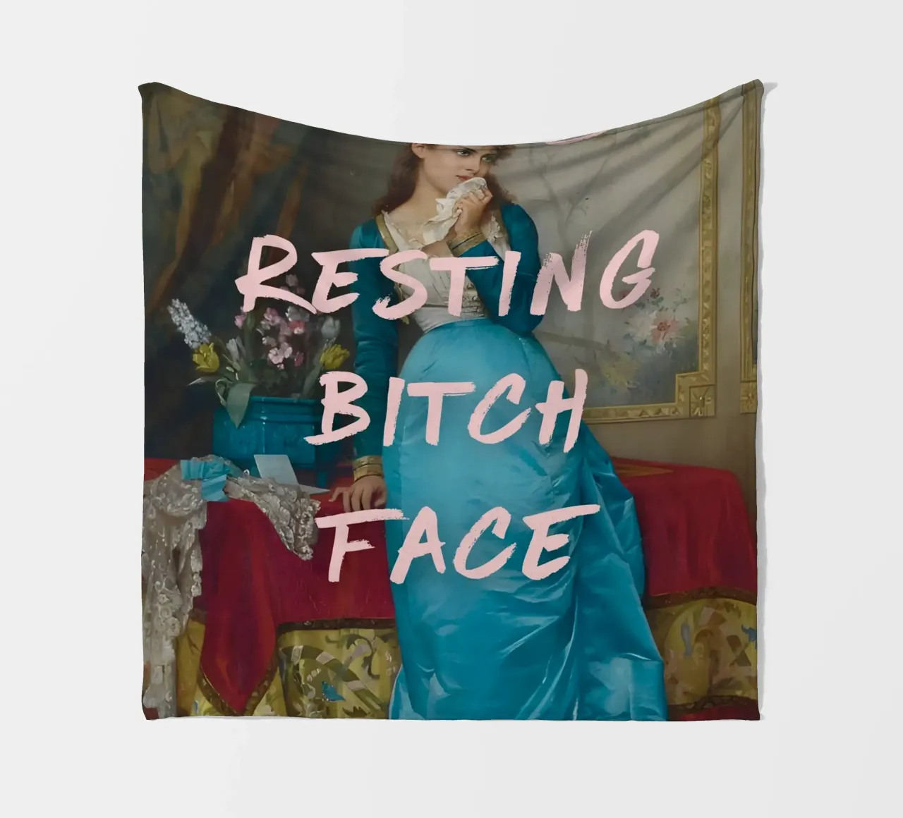 "Faccia da stronza a riposo" - Pop Art, Remix classico, Umoristico, Tre coperta in pile da NorwesClub
