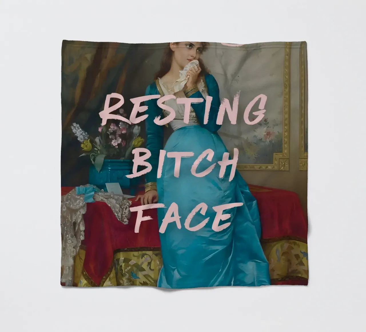 "Faccia da stronza a riposo" - Pop Art, Remix classico, Umoristico, Tre coperta in pile da NorwesClub