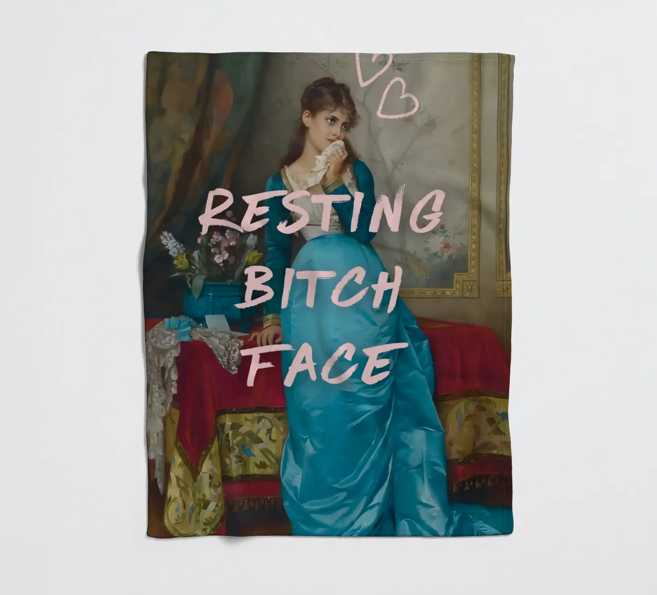 "Faccia da stronza a riposo" - Pop Art, Remix classico, Umoristico, Tre coperta in pile da NorwesClub