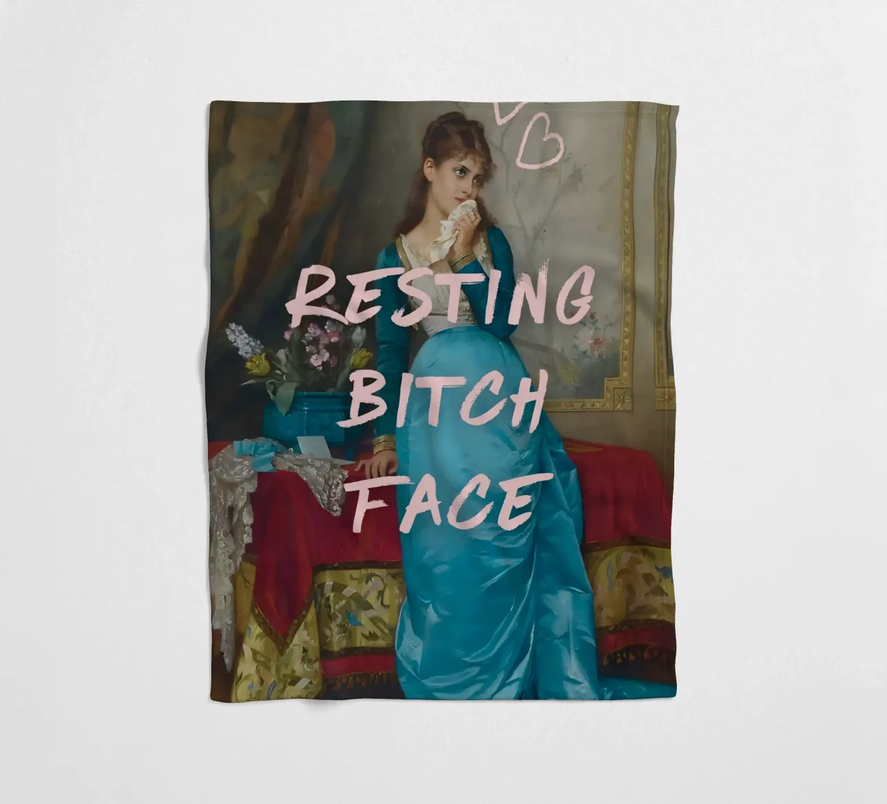 "Faccia da stronza a riposo" - Pop Art, Remix classico, Umoristico, Tre coperta in pile da NorwesClub