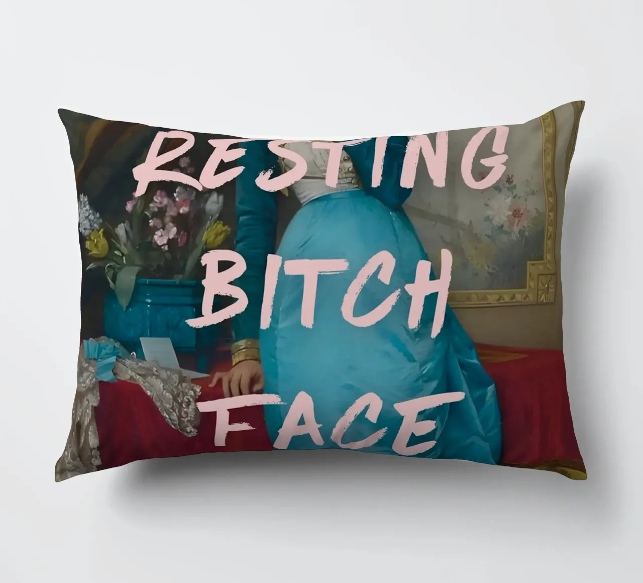 "Faccia da stronza a riposo" - Pop Art, Remix classico, Umoristico, Tre cuscino da NorwesClub