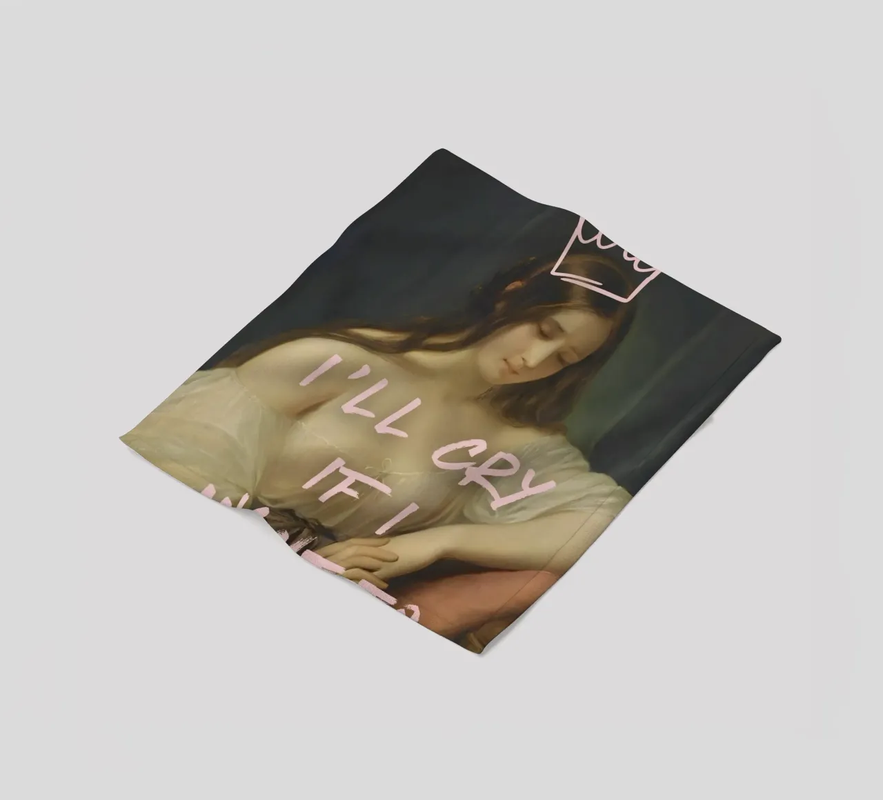 "Piango se voglio" - Pop Art, Remix classico, Empowermen coperta in pile da NorwesClub