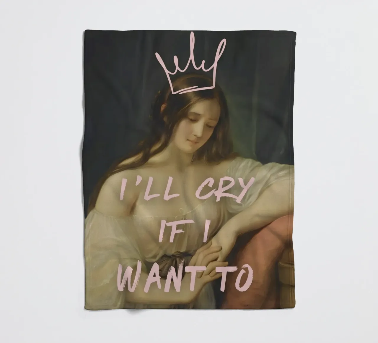 "Piango se voglio" - Pop Art, Remix classico, Empowermen coperta in pile da NorwesClub