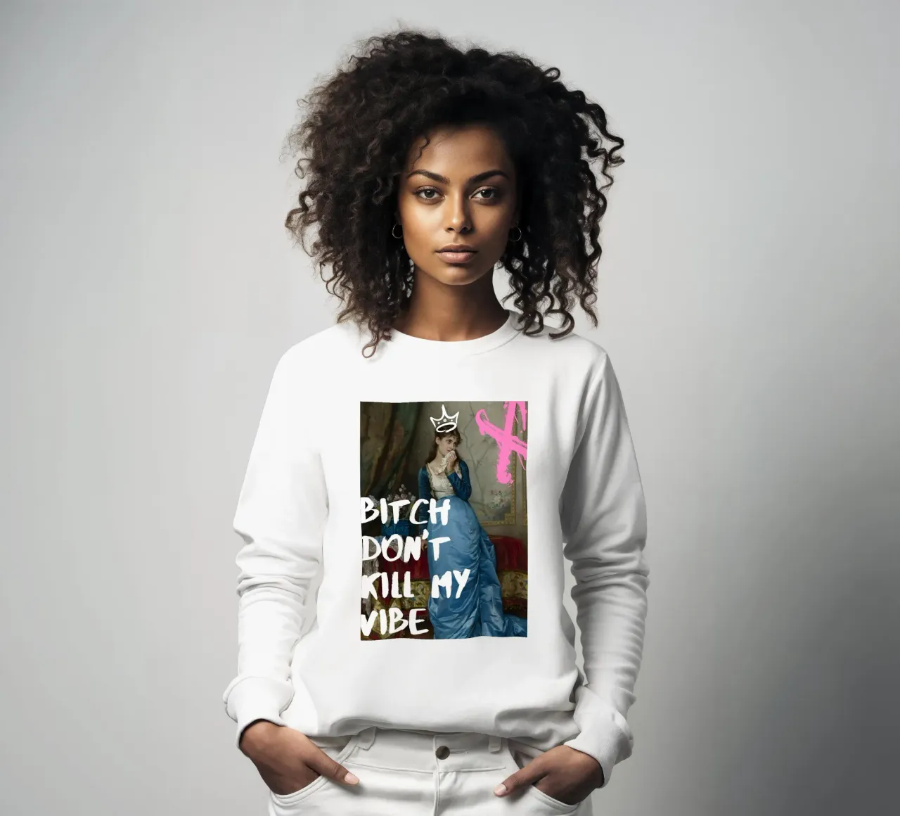 "Don't Kill My Vibe" - Pop Art, Remix classico, Empowerment, felpa da NorwesClub