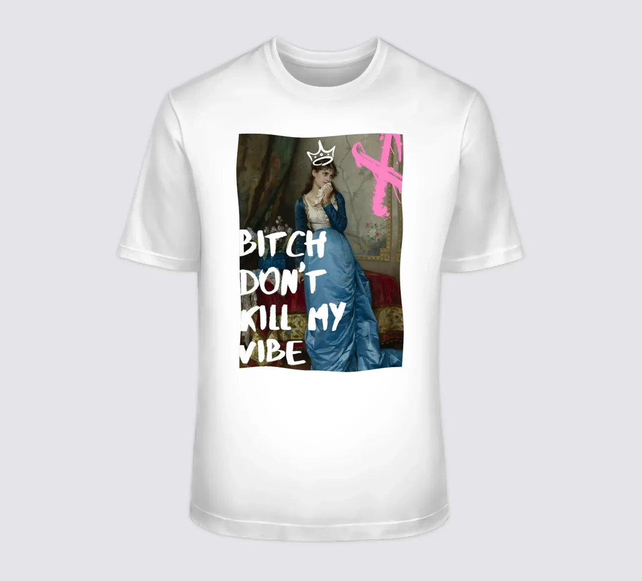 "Don't Kill My Vibe" - Pop Art, Remix classico, Empowerment, t-shirt da NorwesClub
