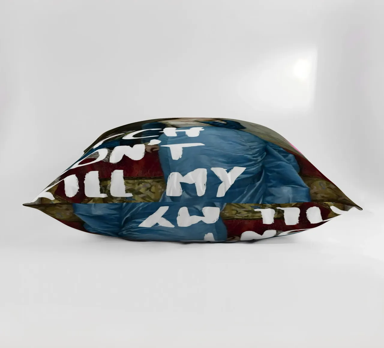 "Don't Kill My Vibe" - Pop Art, Remix classico, Empowerment, cuscino da NorwesClub