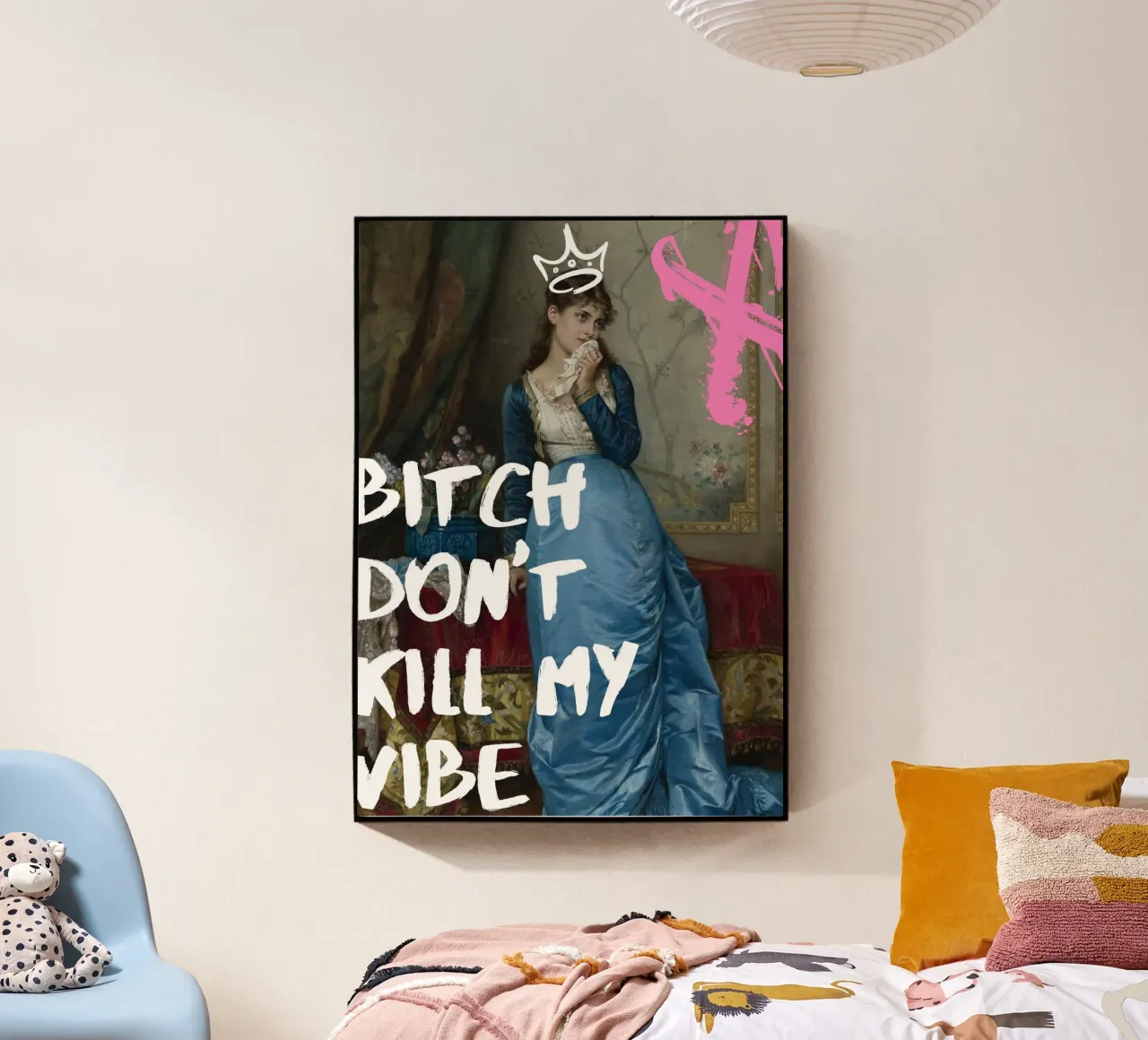 "Don't Kill My Vibe" - Pop Art, Remix classico, Empowerment, plexiglass da NorwesClub