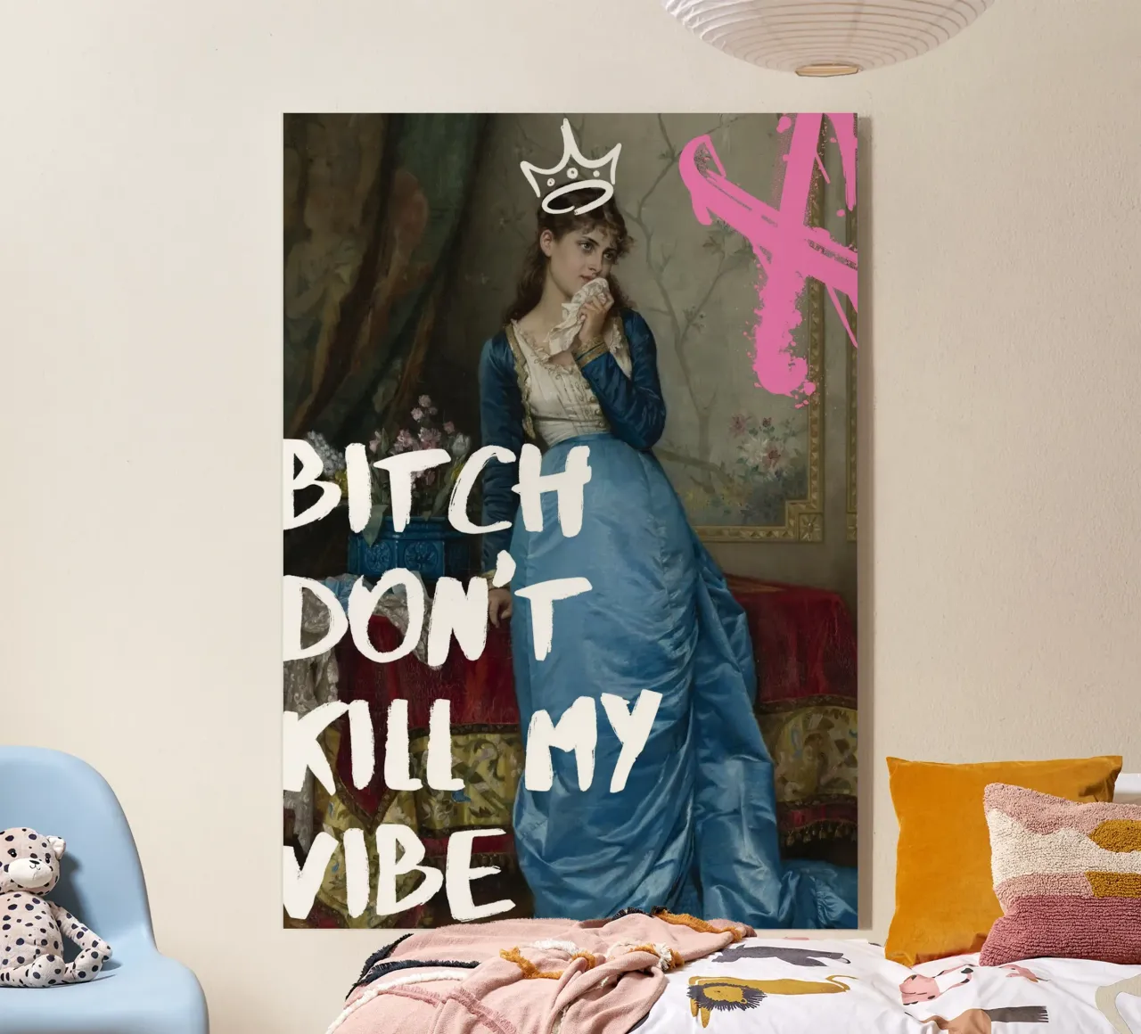 "Don't Kill My Vibe" - Pop Art, Remix classico, Empowerment, plexiglass da NorwesClub