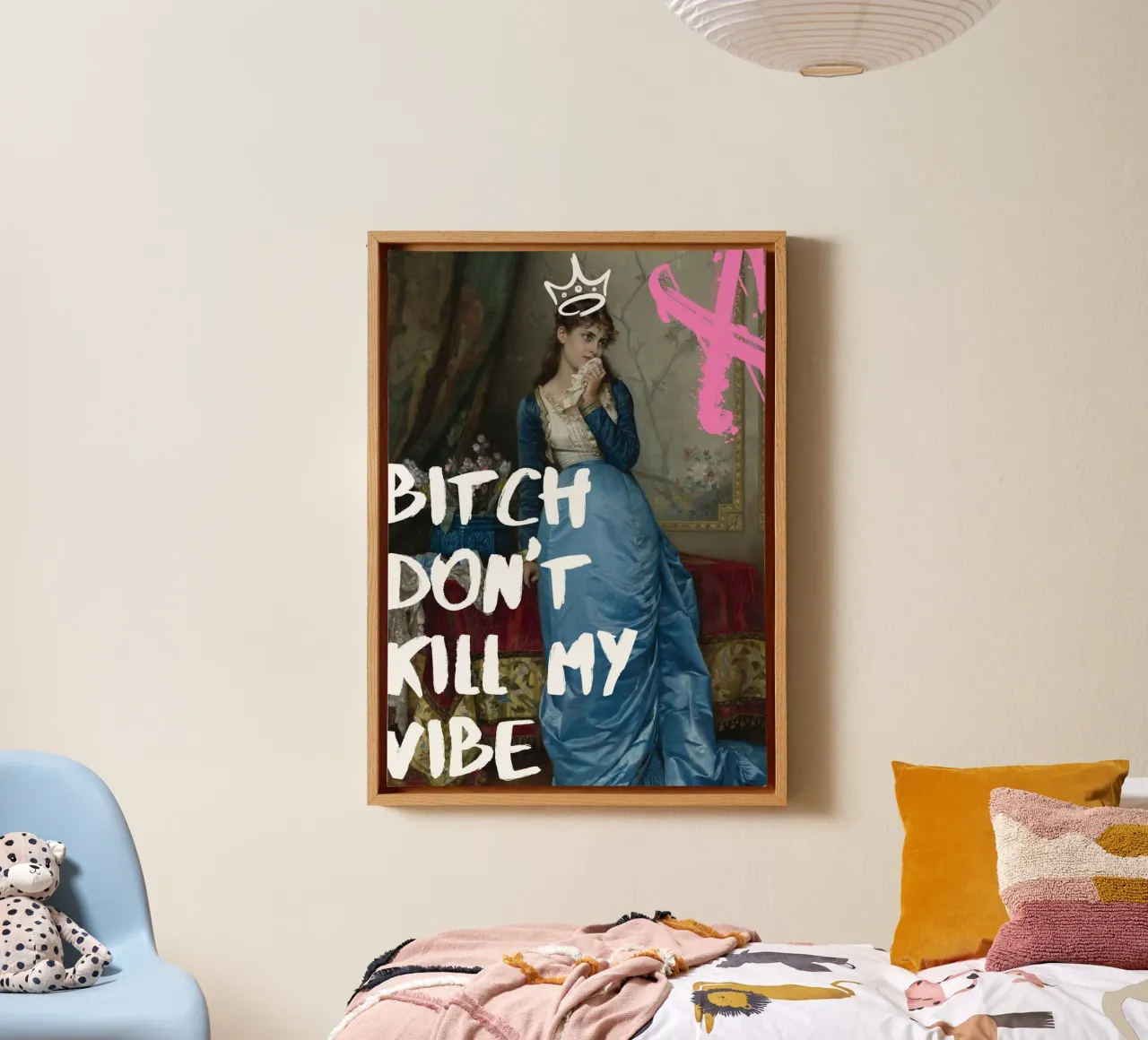 "Don't Kill My Vibe" - Pop Art, Remix classico, Empowerment, tela da NorwesClub