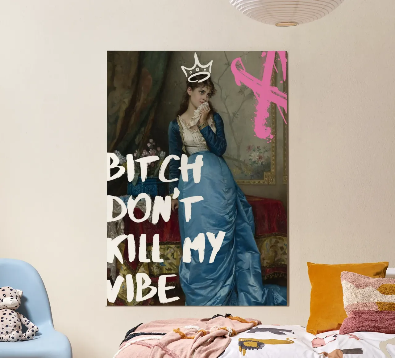 "Don't Kill My Vibe" - Pop Art, Remix classico, Empowerment, carta hahnemühle da NorwesClub
