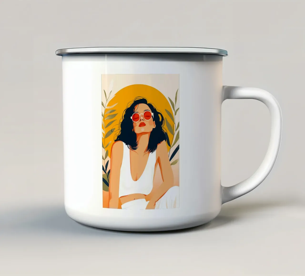 Chillout estivo tazza in smalto da Justyna Jaszke JBJart