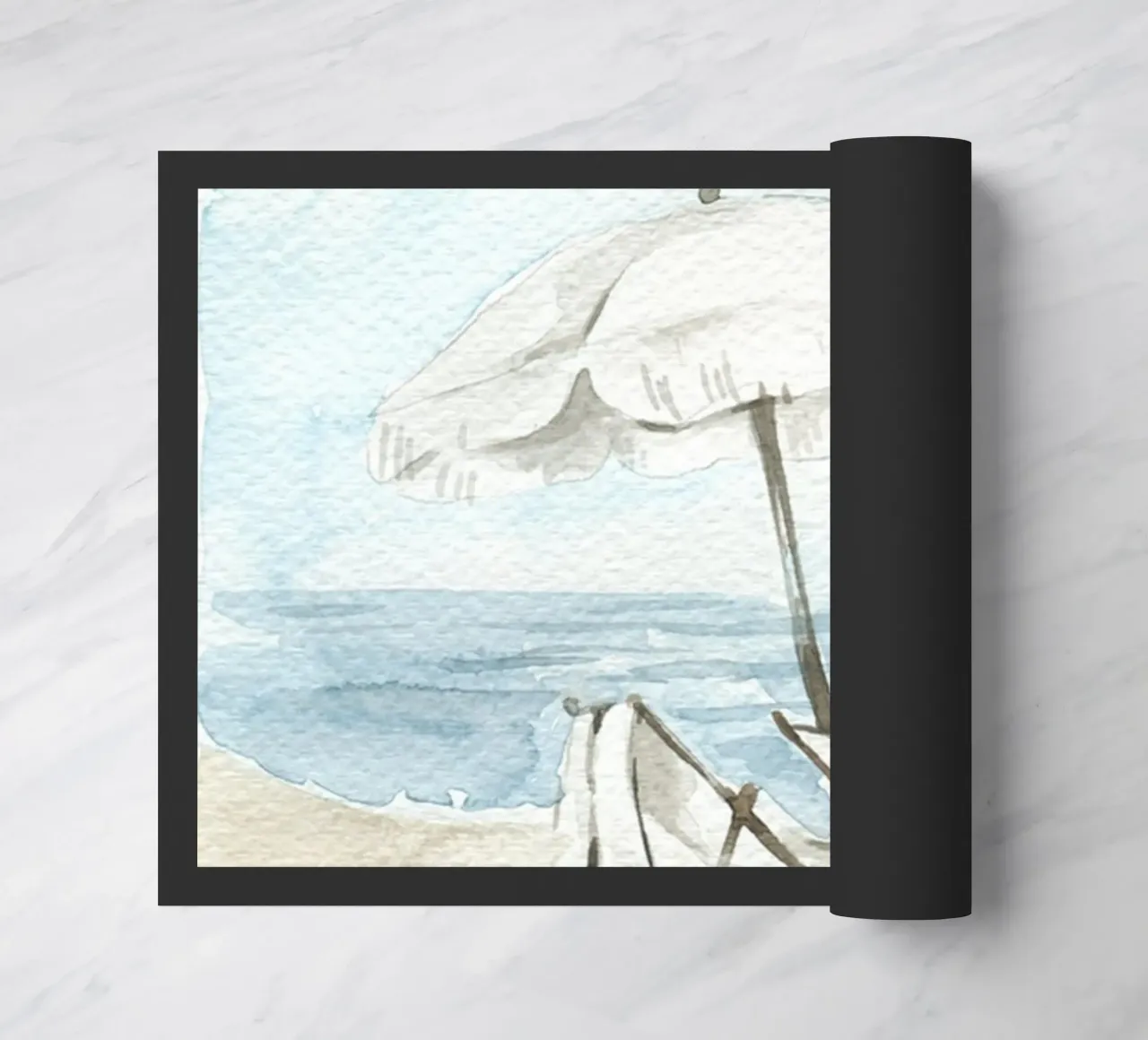 Acquerello Coastal Chic - Sedie e ombrellone da spiaggia Serenity zerbino da NorwesClub