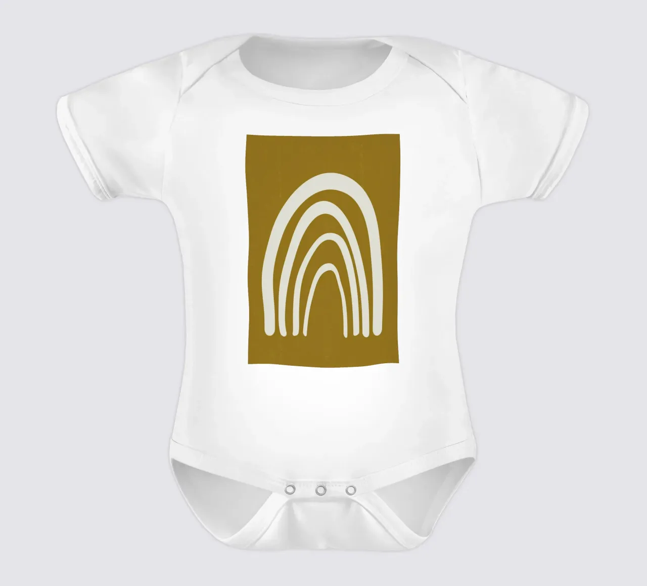 Rainbow Kurzarm Babybody von Pure
