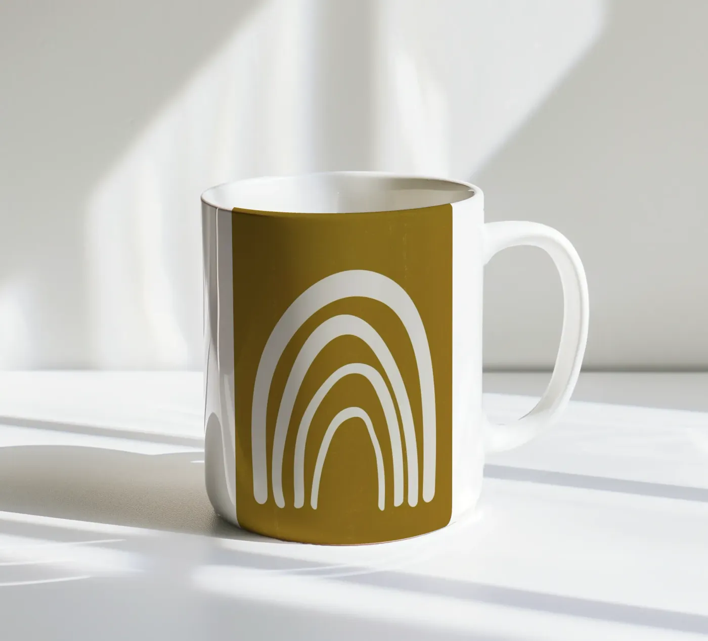 Rainbow ceramic mug by Pure