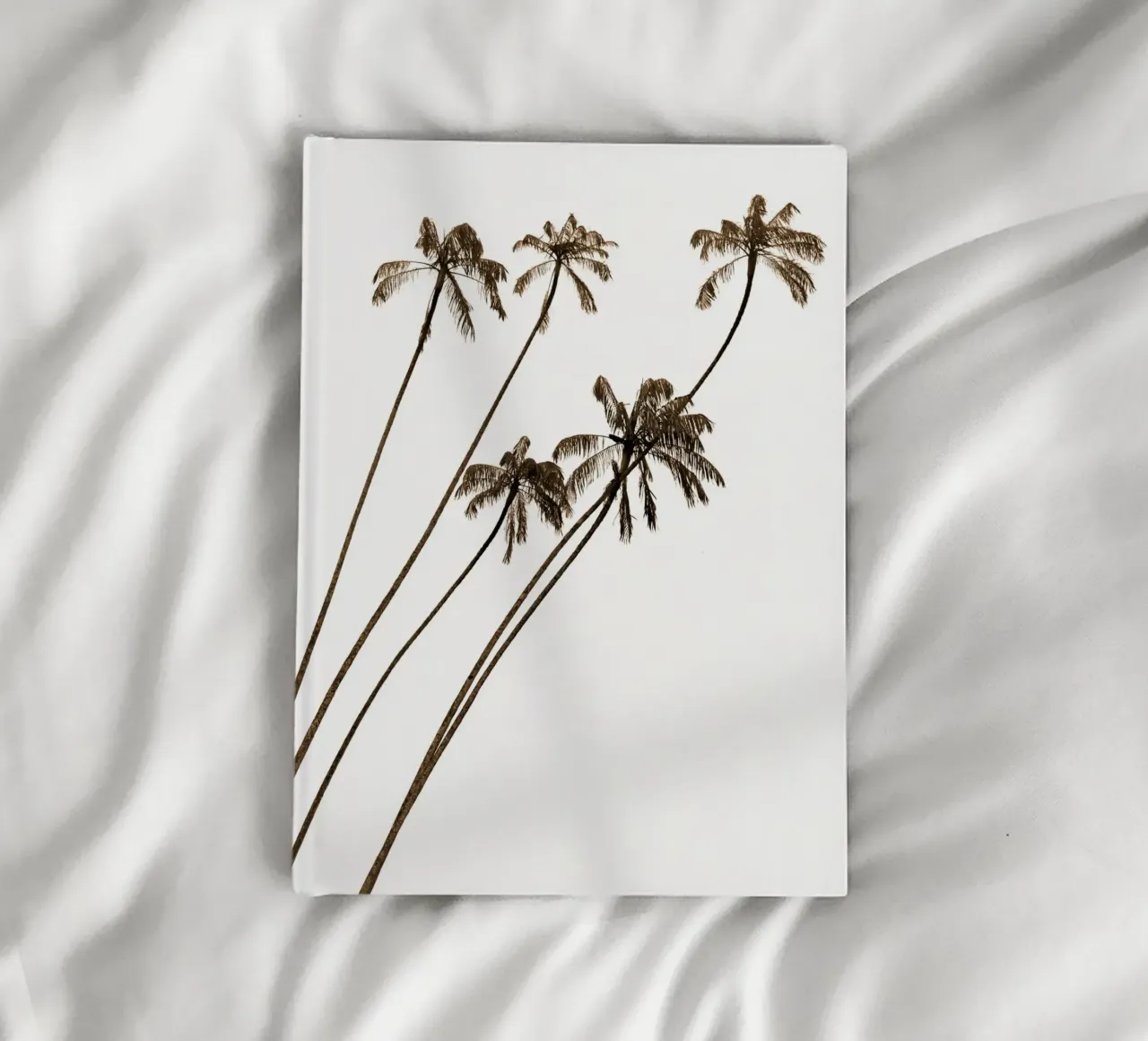 Minimalist Palm Trees - Tropical Serenity Abstract notebook by NorwesClub