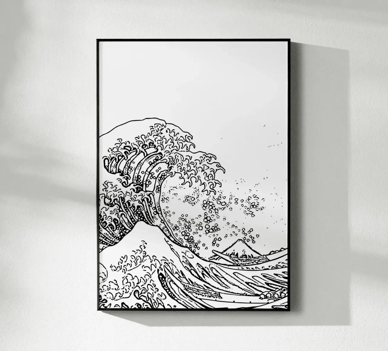La grande vague de Hokusai - Dessin au trait japonais Ukiyo-e plexiglas de NorwesClub