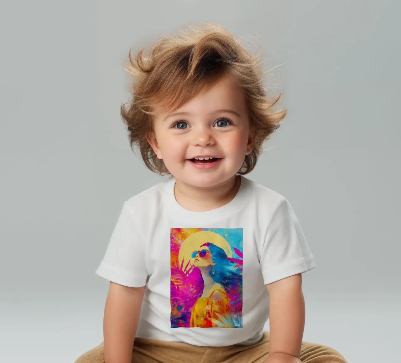 Summer chillout baby t-shirt by Justyna Jaszke JBJart