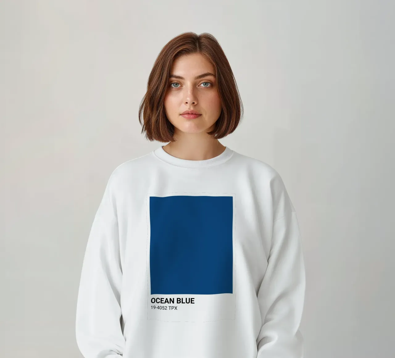Blu oceano classico - Stampa estetica dei colori Pantone felpa da NorwesClub