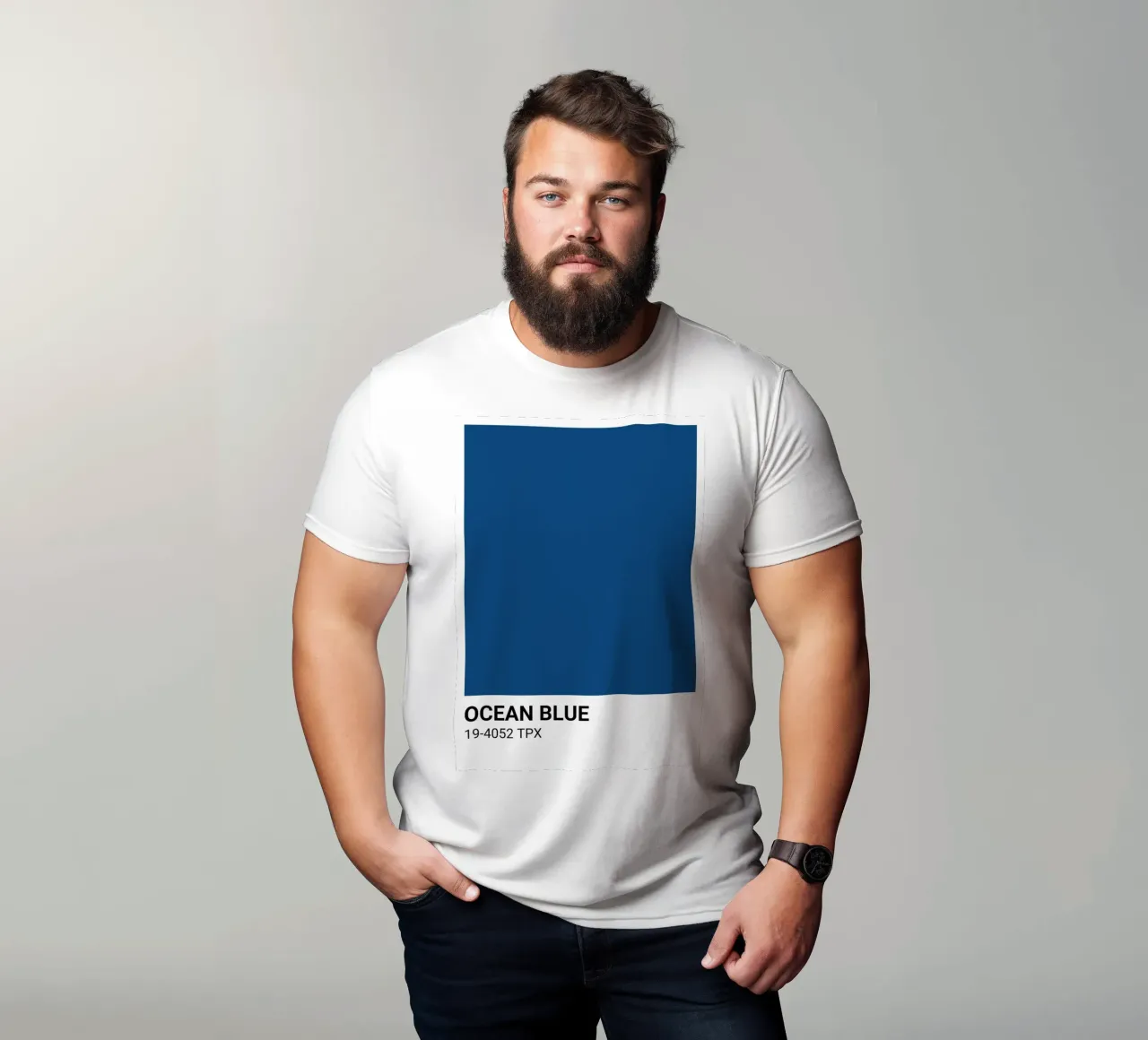 Classic Ocean Blue - Pantone Color Aesthetic Print t-shirt by NorwesClub