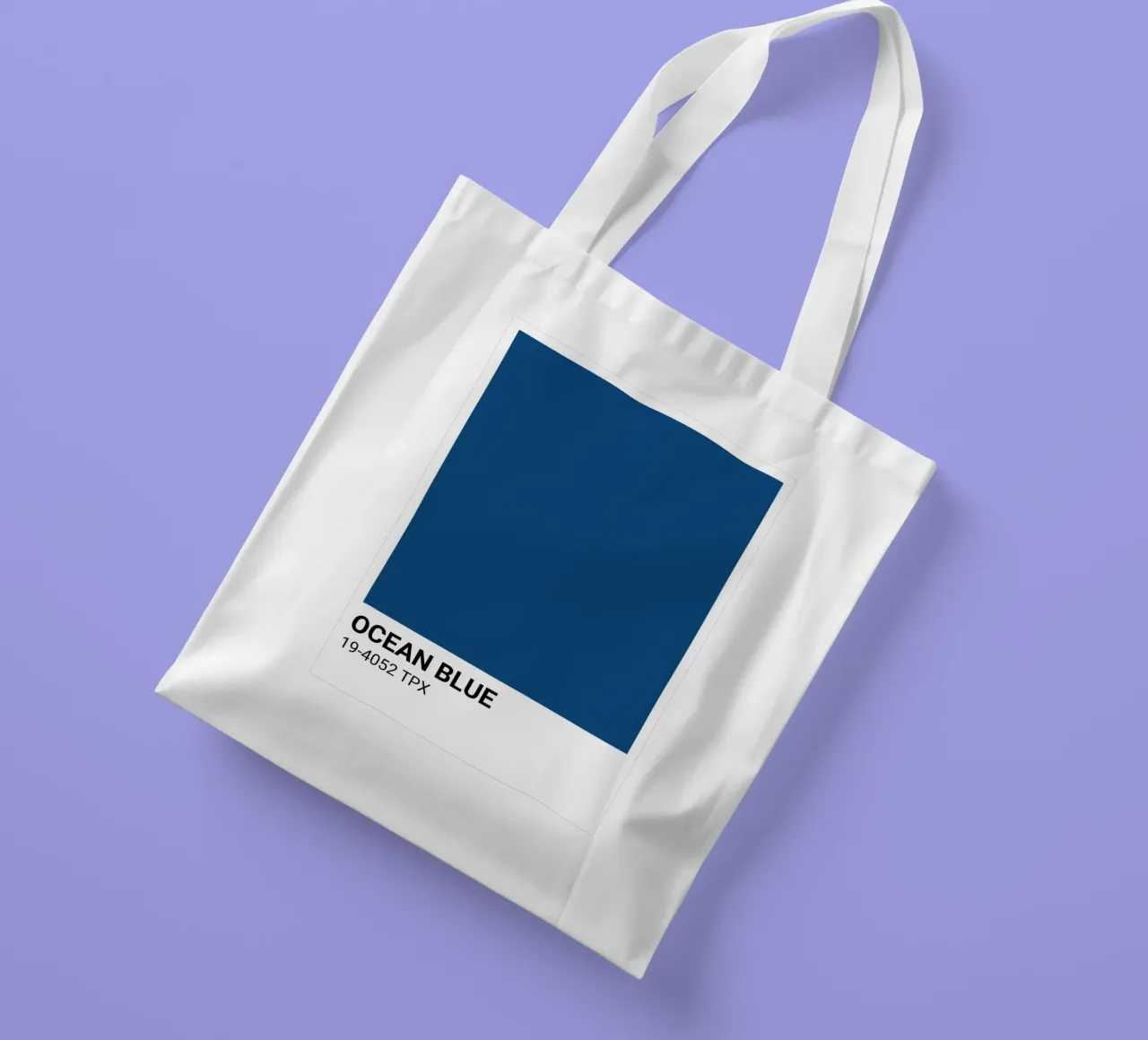 Classic Ocean Blue - Pantone Color Aesthetic Print tote bag by NorwesClub