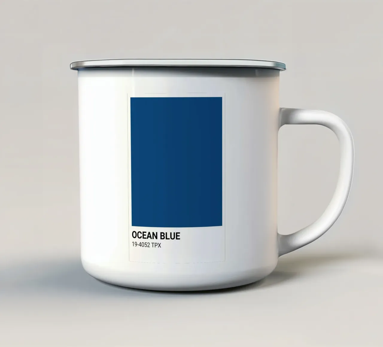 Blu oceano classico - Stampa estetica dei colori Pantone tazza in smalto da NorwesClub