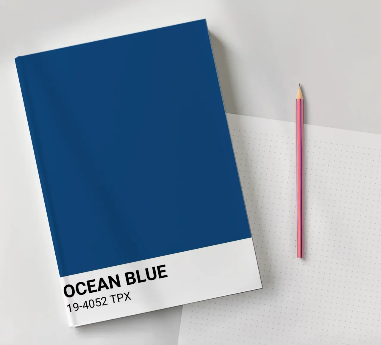 Bleu océan classique - Pantone Color Aesthetic Print carnet de notes de NorwesClub
