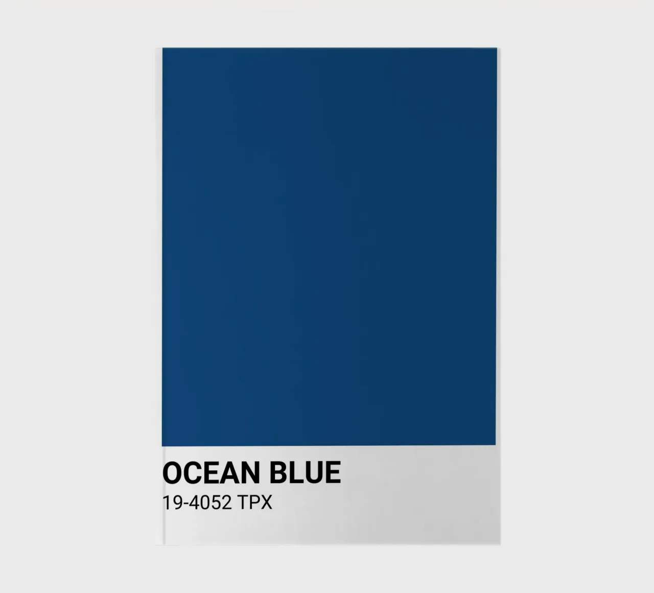 Bleu océan classique - Pantone Color Aesthetic Print carnet de notes de NorwesClub