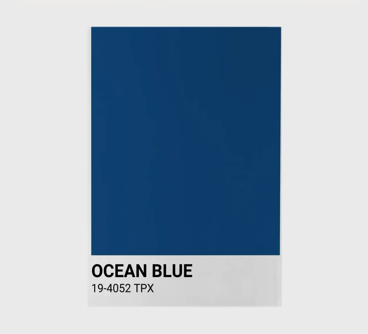 Bleu océan classique - Pantone Color Aesthetic Print carnet de notes de NorwesClub