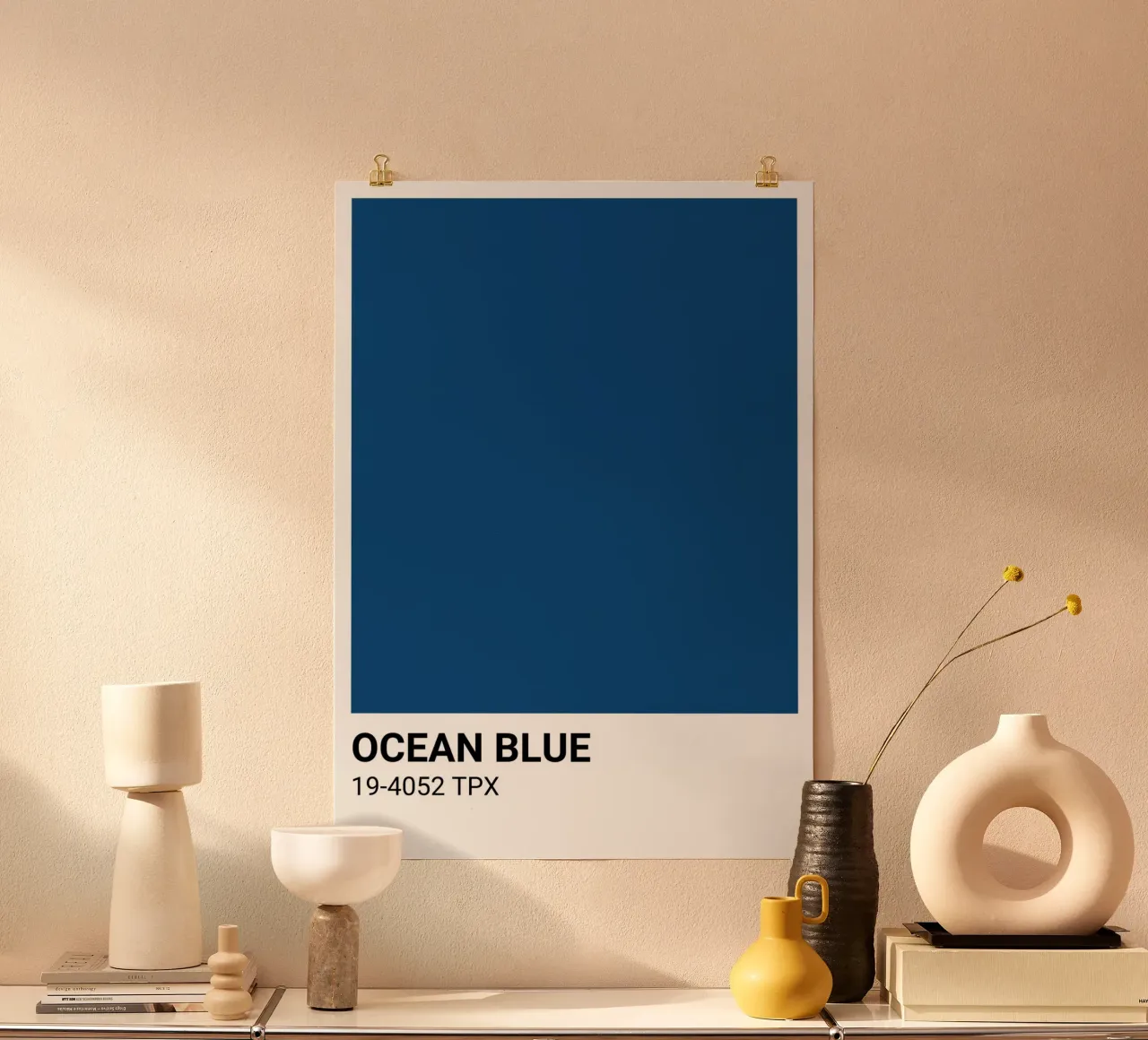 Blu oceano classico - Stampa estetica dei colori Pantone poster da NorwesClub