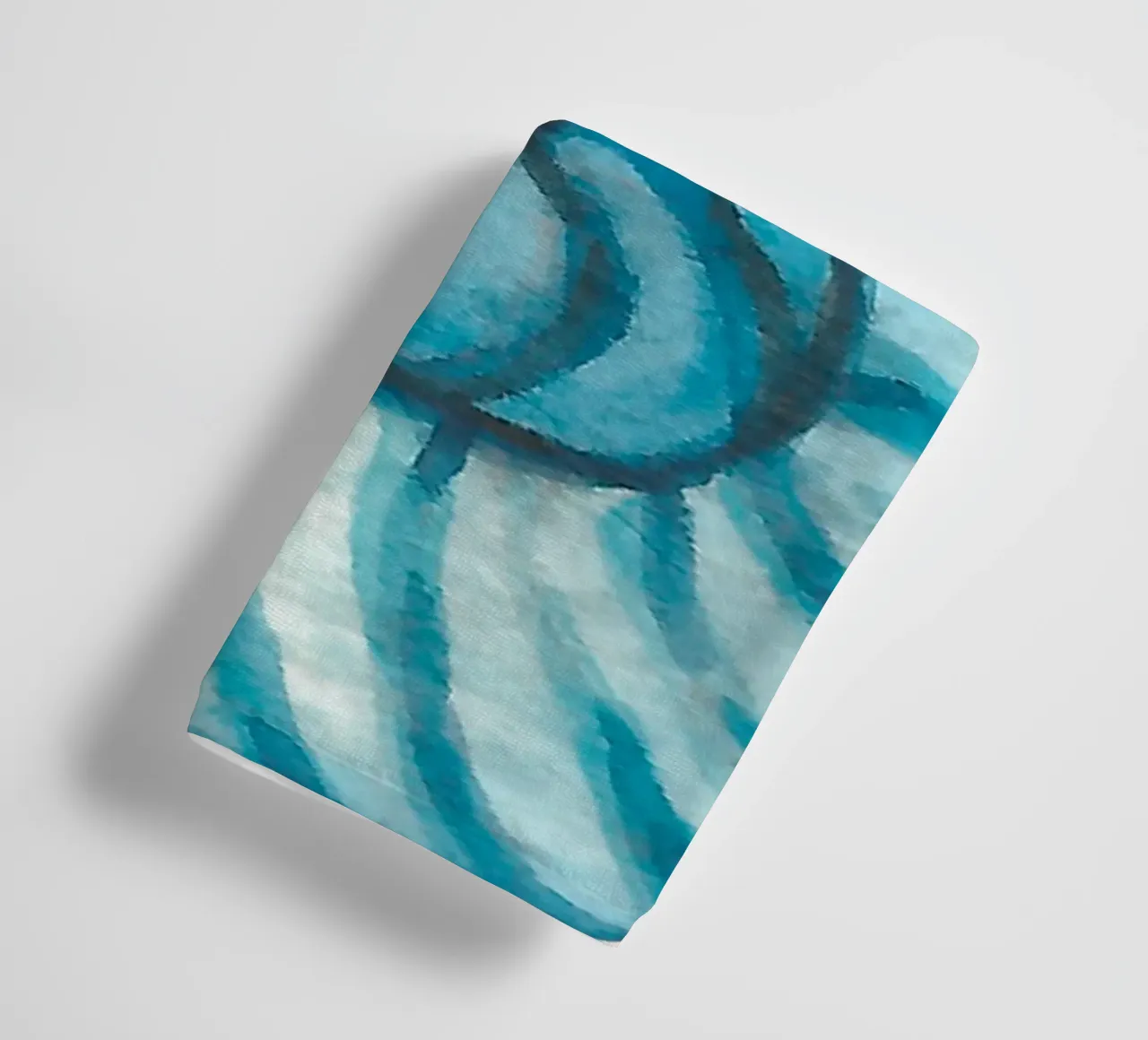 Abstract Nautilus Shell - Coastal Watercolor Spiral towel by NorwesClub