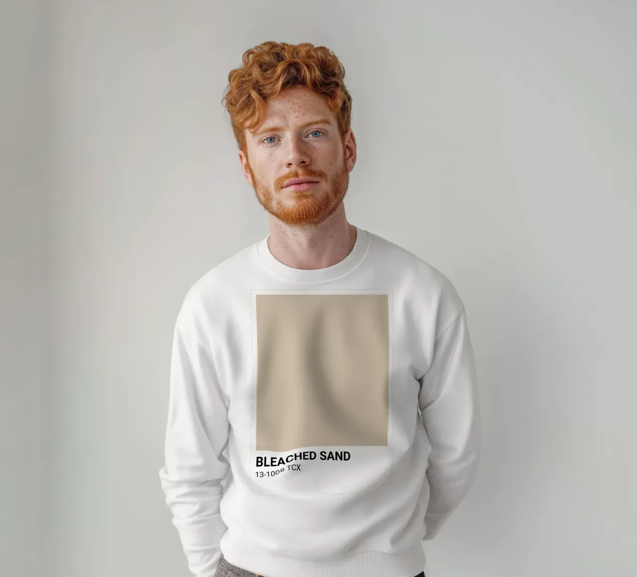 Arena blanqueada - Pantone Color Aesthetic Print sudadera de NorwesClub