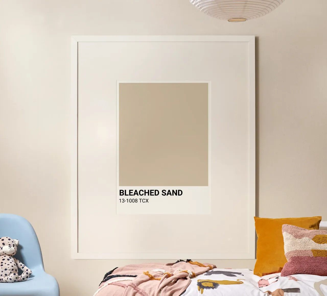 Gebleichtes Sand - Pantone Farbästhetik Druck Poster von NorwesClub
