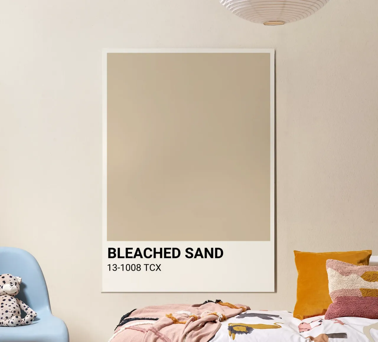 Gebleichtes Sand - Pantone Farbästhetik Druck Poster von NorwesClub