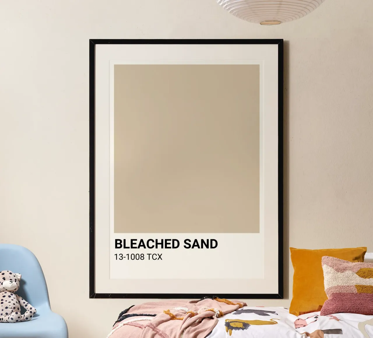 Gebleichtes Sand - Pantone Farbästhetik Druck Poster von NorwesClub
