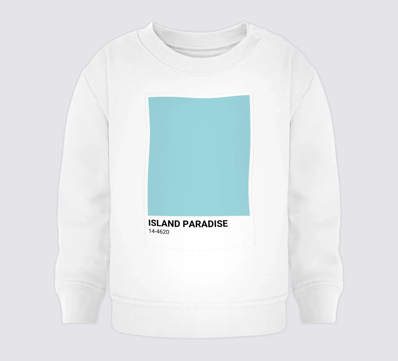 Island Paradise - Pantone Color Aesthetic Print sudadera de bebé de NorwesClub