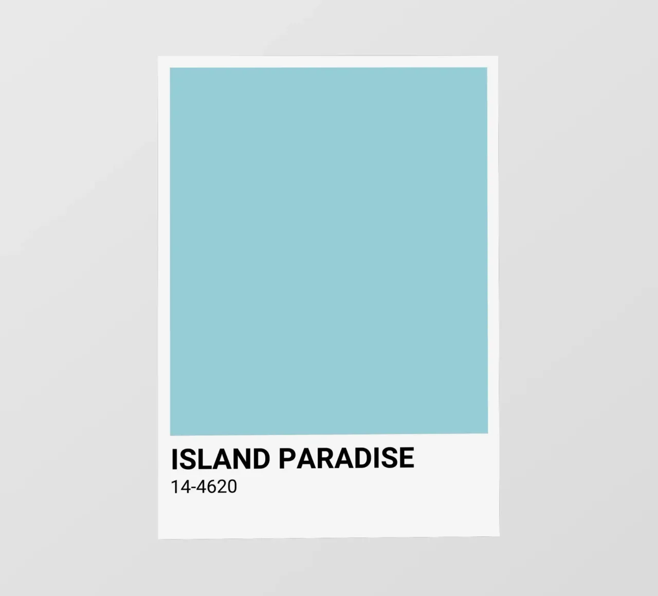 Island Paradise - Pantone Color Aesthetic Print pvc cover by NorwesClub