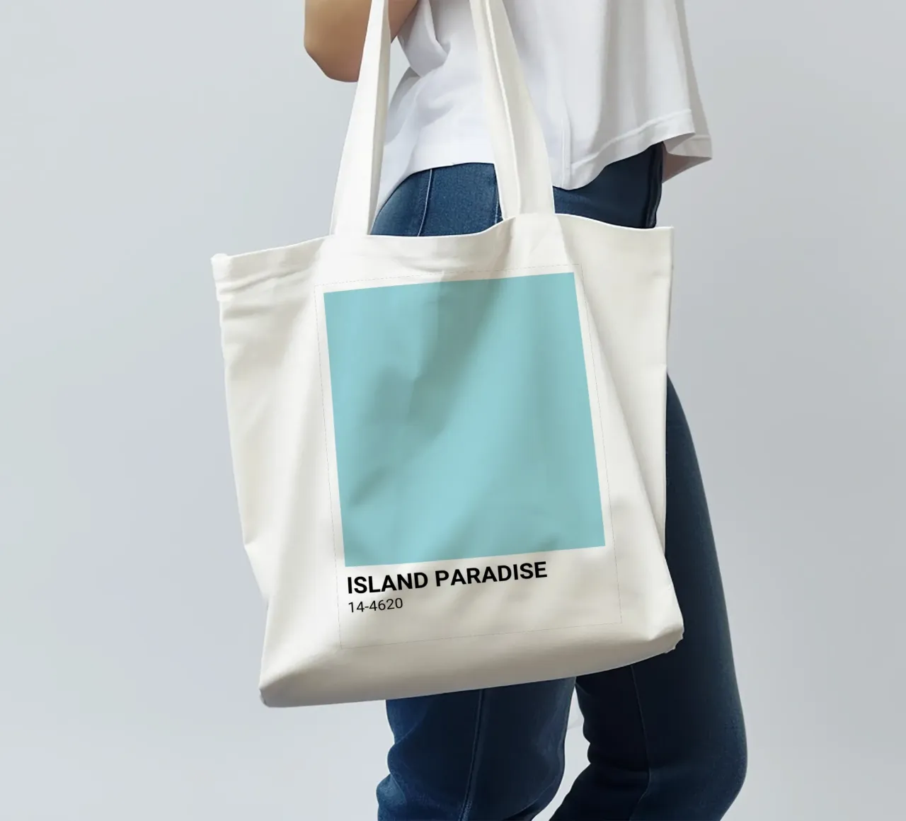 Island Paradise - Impression Pantone Color Aesthetic tote bag de NorwesClub